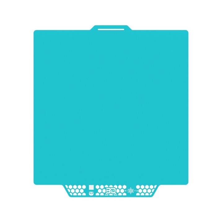 BIQU - Plateau CryoGrip Pro - Bambu Lab X1/X2/P1/P2/A1 - Bleu glacé fin - (Glacier Fine Textures)