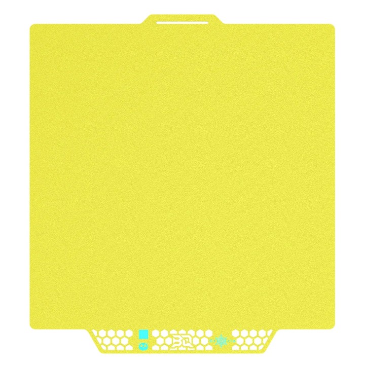 BIQU - Plateau CryoGrip Pro - Bambu Lab X1/X2/P1/P2/A1 - Jaune glacé fin - (Glacier Fine Textures)
