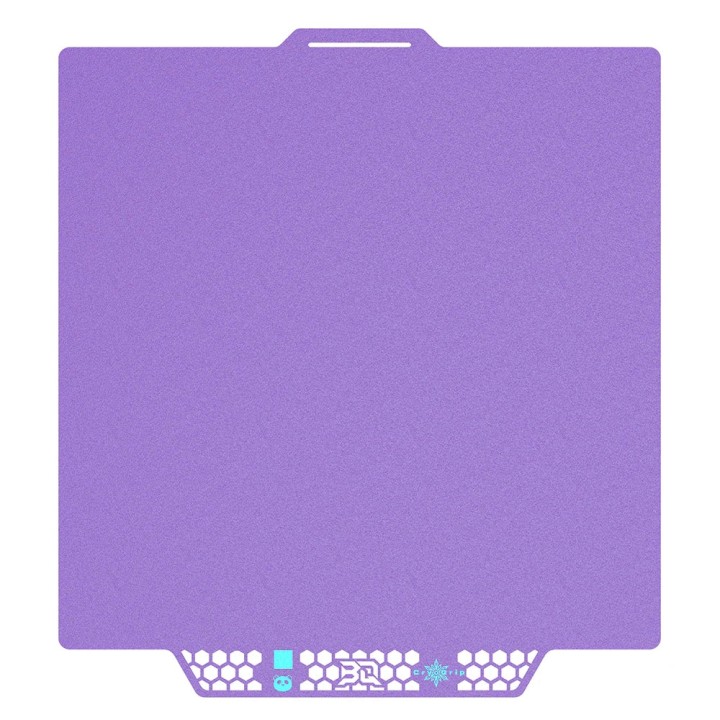 BIQU - Plateau CryoGrip Pro - Bambu Lab X1/X2/P1/P2/A1 - Violet glacé fin - (Glacier Fine Textures)
