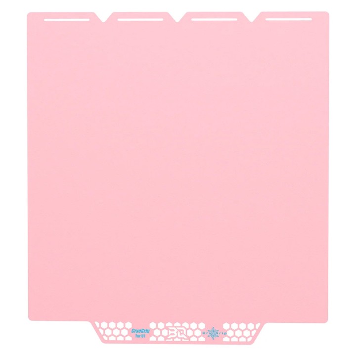 BIQU - Plateau CryoGrip Pro - Snapmaker U1 - Rose glacé fin - (Glacier Fine Textures)