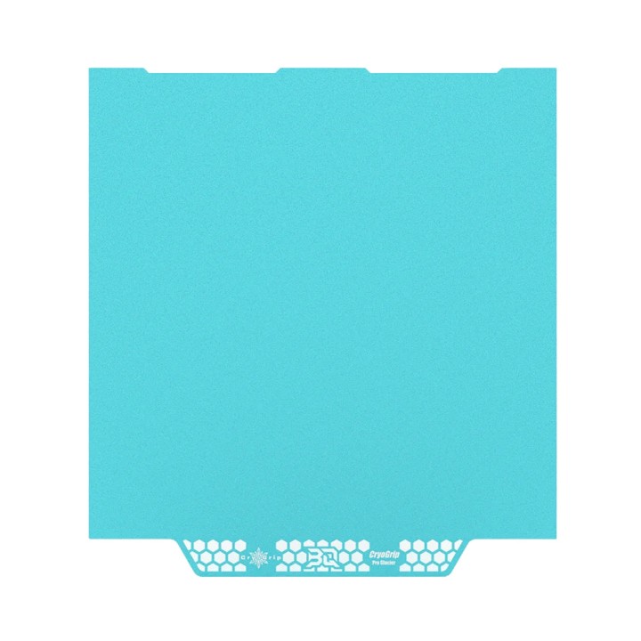 BIQU - Plateau d'impression CryoGrip Pro pour Kobra 3 - Bleu glacé lisse (Glacier Fine Textures) - 250 x 250 mm