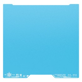 BIQU - Plateau d'impression Série H2S/H2D Bambu CryoGrip Pro - Bleu d'hiver texturé (Frostbite Coarse Textures) - 355 x 346 mm