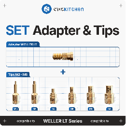 CNC Kitchen - Pannes à Souder + Adaptateur pour Weller LT - 7 pièces