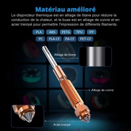 Creality - Buses Unicorn 0.8mm K1 serie / Ender-3 V3 et Ender-3 V3 plus (Unicorn Nozzle)