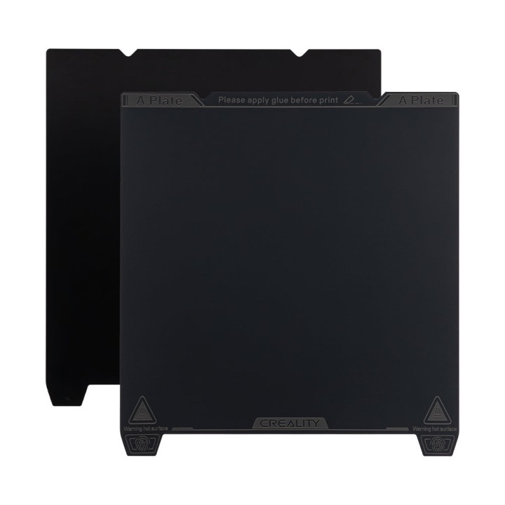 Creality - K1 Max - Plateau PEI Lisse + Base Magnétique (Smooth PEI Build Plate with Magnetic Sticker) - 315 x 310 mm