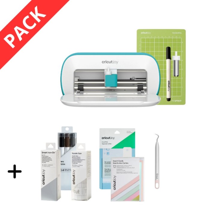 Cricut - Pack Starter Joy - Machine de découpe + 6 accessoires