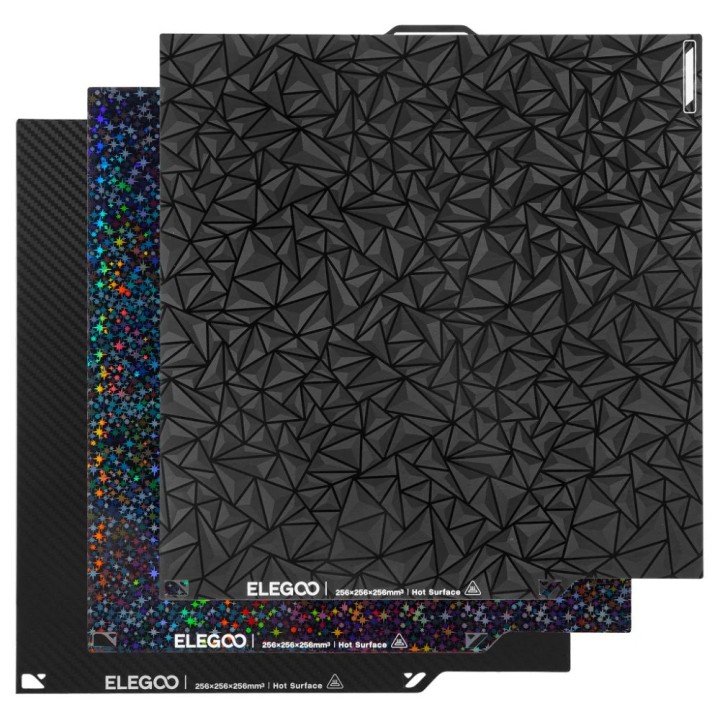 Elegoo - Centauri Carbon - Plateaux d'Impression Double Face (Dual-side Build Plate Pack) - 3 pcs