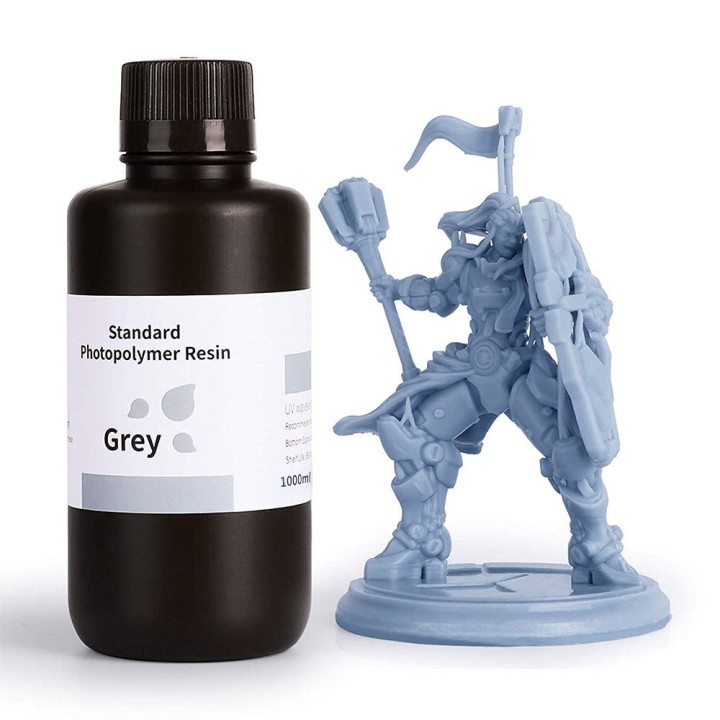 ELEGOO - Résine UV Standard - Gris (Grey) - 1 kg