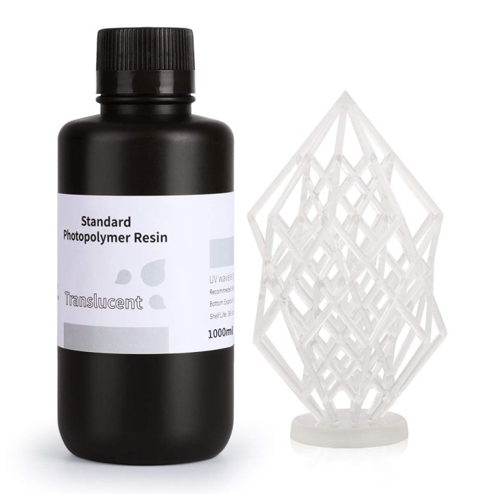 ELEGOO - Résine UV Standard - Translucide (Translucent) - 1 kg