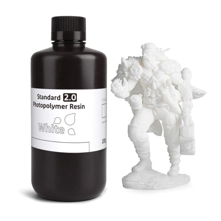 Elegoo - Résine UV Standard 2.0 - Blanc (White) - 1kg