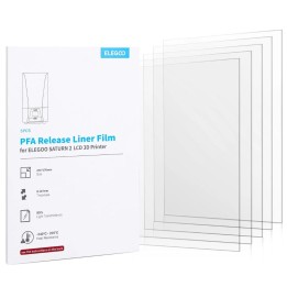 Elegoo - Saturn 2/3/4/4 Ultra 12K/4 Ultra 16K - Film PFA 127μm - 5 pièces