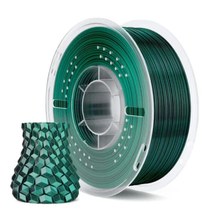 Elegoo - Silk PLA - Noire Vert (Black Green) - 1,75 mm - 1 kg