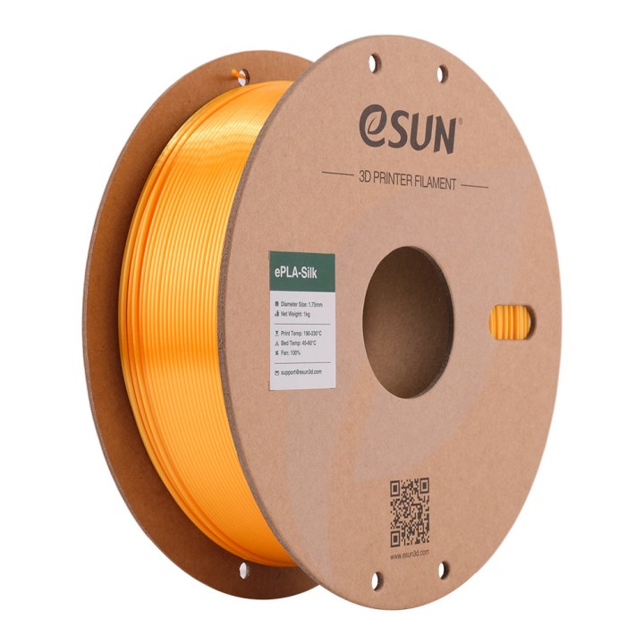 eSun - eSilk PLA - Jaune Foncé (Dark Yellow) - 1,75 mm - 1 kg