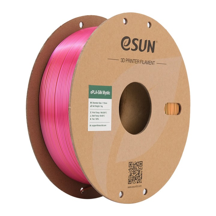 eSun - eSilk-PLA Mystic - Or/Rouge/Vert (Gold Red Green) 1,75 mm - 1 kg