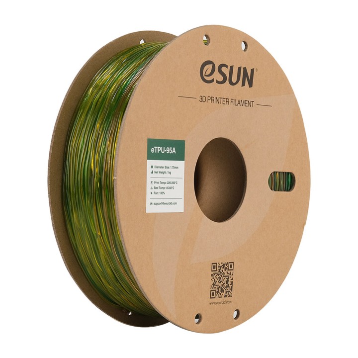 eSun - eTPU-95A - Arc-en-ciel (Rainbow) - 1,75 mm - 1 kg