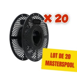 eSun - Lot de 20 eSpool+ 2.0 Noire - MasterSpool Bobine Réutilisable (Reusable Spool) ♻️ Consignées