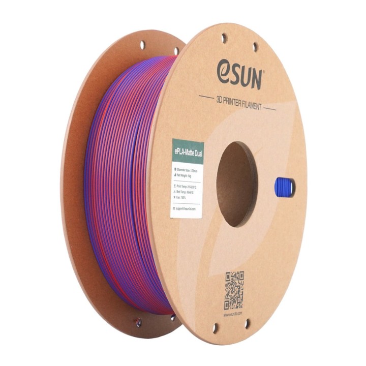 eSun - PLA Matte - Dual colors - Rouge Bleu (Red Blue) - 1,75 mm - 1 kg