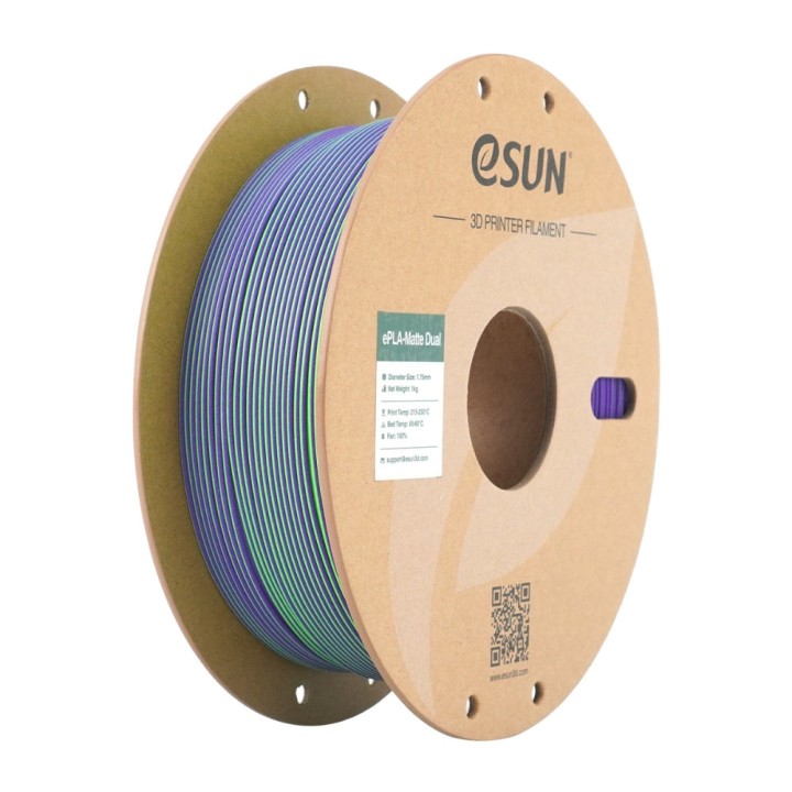 eSun - PLA Matte - Dual colors - Vert Violet (Green Purple) - 1,75 mm - 1 kg