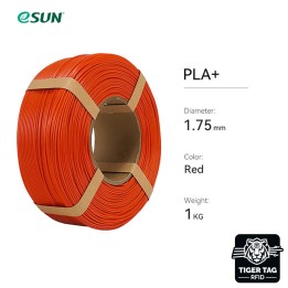 eSun - PLA+ - Rouge (Red) - 1,75 mm - 1 kg Refill avec RFID TigerTag