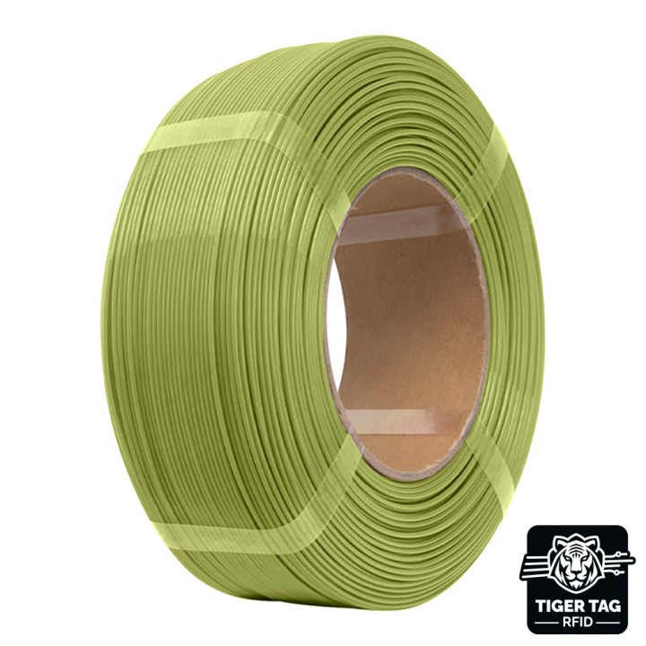 eSun - PLA+ - Vert Moutarde (Mustard Green) - 1,75 mm - 1 kg Refill avec RFID TigerTag