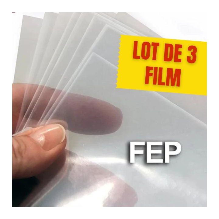 Film FEP 100HD Clear - 200 x 140 mm - 100 microns - 3 pcs