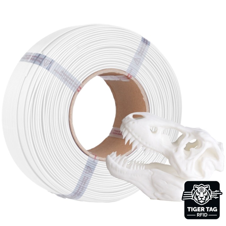 Jamg He - Hi-Speed PLA+ - Blanc (White) - 1,75 mm - 1 kg - Refill avec RFID TigerTag