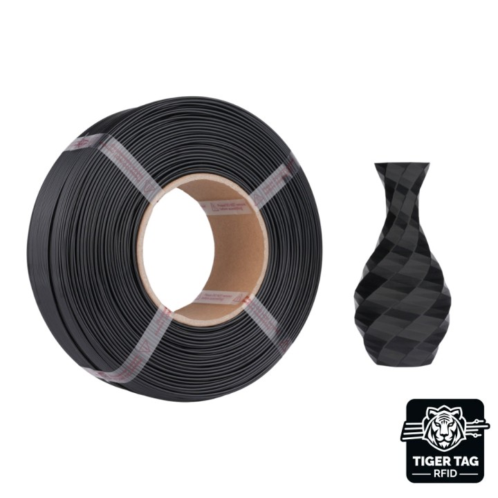 Jamg He - PETG - Noir (Black) - 1,75 mm - 1 kg - Refill avec RFID TigerTag