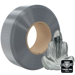 Jamg He - PLA Silk - Argent (Silver) - 1,75 mm - 1 kg - Refill avec RFID TigerTag