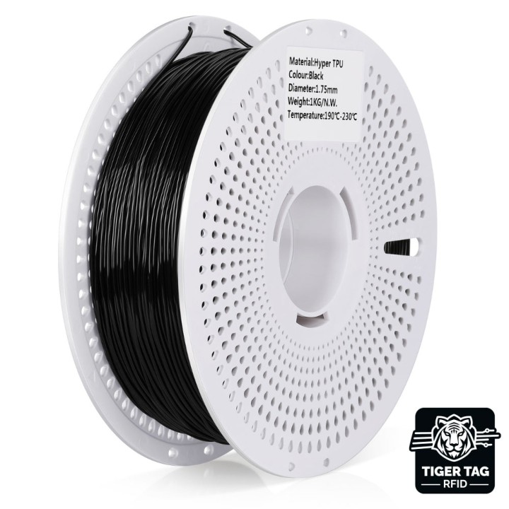Landu - Hyper TPU (95A) - Noir (Black) - 1,75 mm - 1 kg avec RFID TigerTag