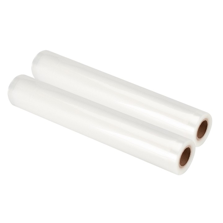 Lot de 2 rouleaux de film pour mise sous vide - 28 cm x 3 m