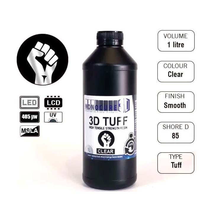 Monocure3D - Rapid TUFF - Transparent (Clear) - 1 L