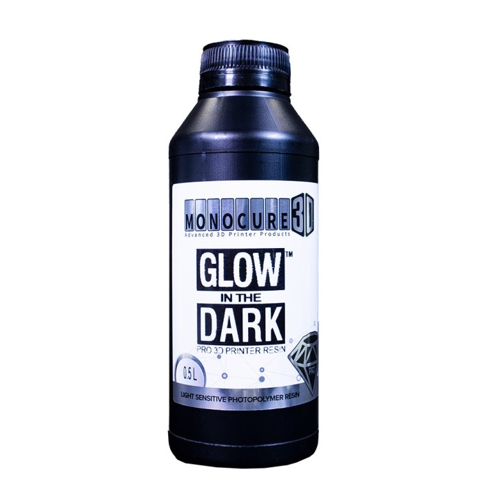 Monocure3D - Résine UV Pro - Glow in The Dark - 0,5 L