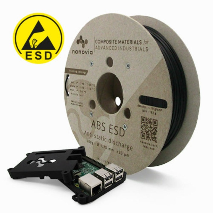 Nanovia - ESD ABS - Noir - 1,75 mm - 500 g