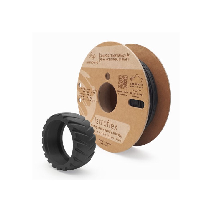 Nanovia - ISTROFLEX (Contact Alimentaire) - Noir (Black) - 1.75 mm - 500 g