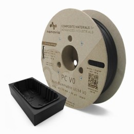 Nanovia - PC V0 UL-94 (ininflammable) - Noir (black) - 1,75 mm - 500 g