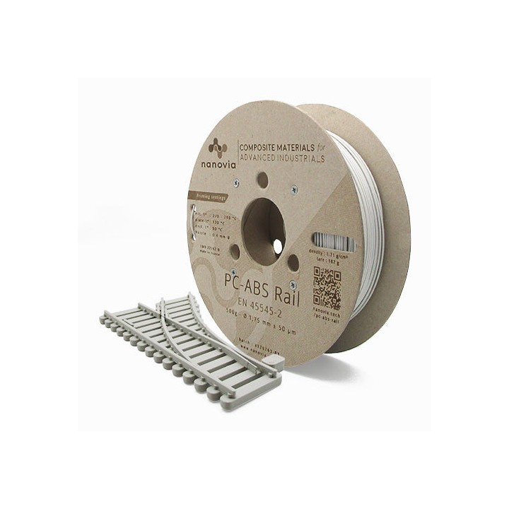 Nanovia - PC-ABS Rail - Gris - 1,75 mm - 500 g