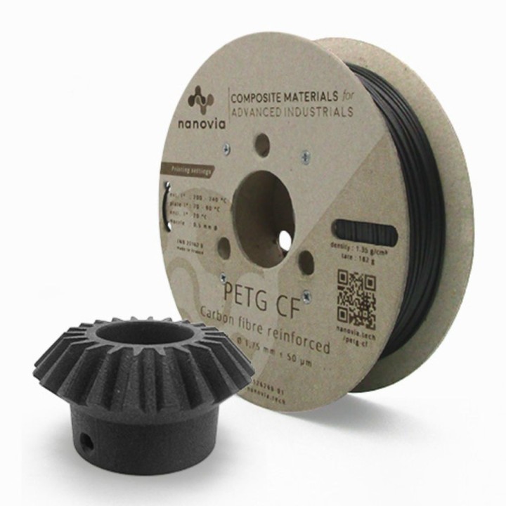 Nanovia - PETG CF - Noir- 1,75 mm - 500 g