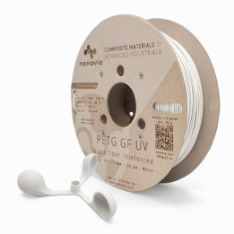 Nanovia - PETG GF UV - Blanc (White) - 1,75 mm - 500 g