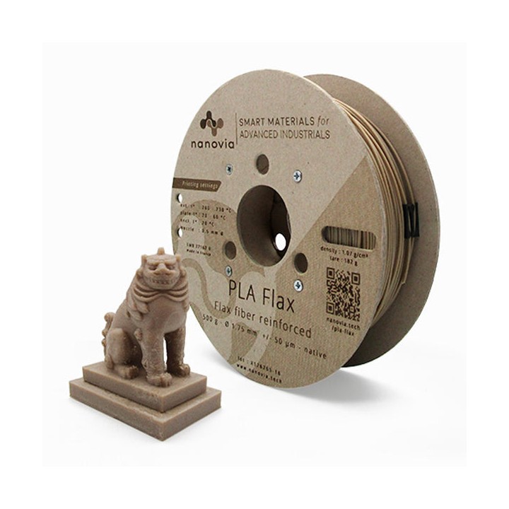 Nanovia - PLA FLAX Fibre de Lin - 1.75 mm - 500 g