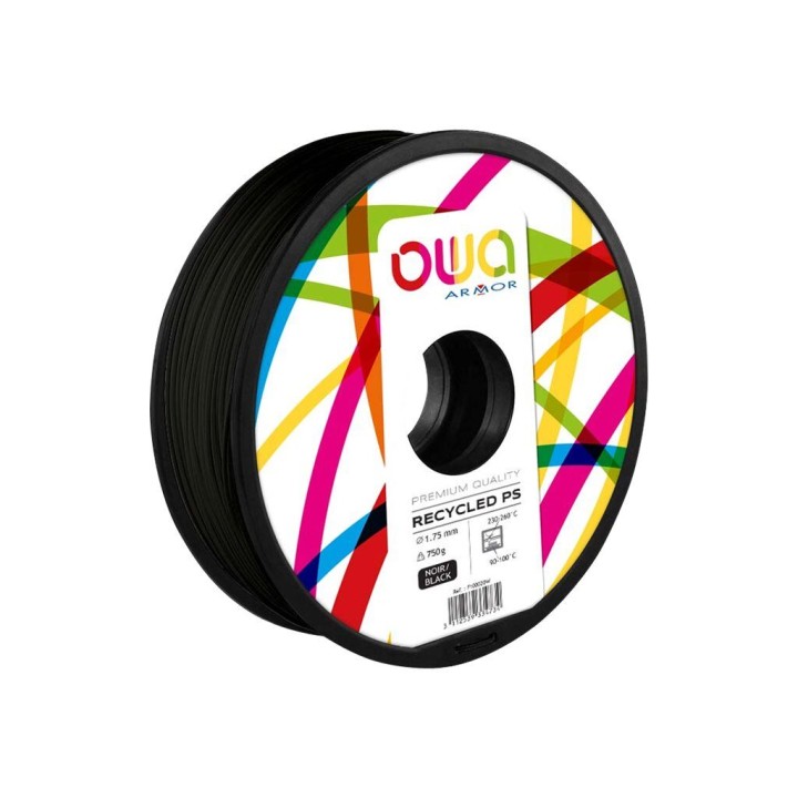 Owa - PS Recyclé - Noir (Black) - 1.75 mm - 750 g