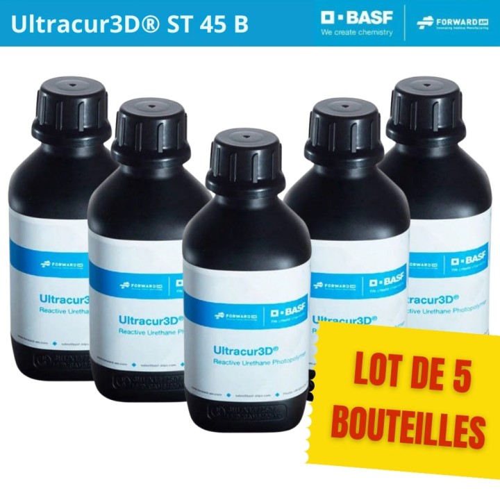 Pack BASF/ForwardAM - Ultracur3D ST 45 B - Noir (Black) - 5 kg
