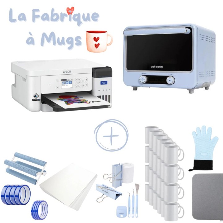 Pack complet - La Fabrique à Mugs à Sublimer