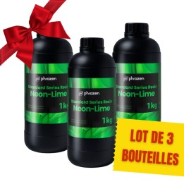 Pack Phrozen - 3x Neon Resin - Vert Lime (Lime) - 1 kg