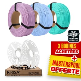 Pack Refill Rosa3D - Pastel Macaron - PLA x3 + Masterspool Offerte