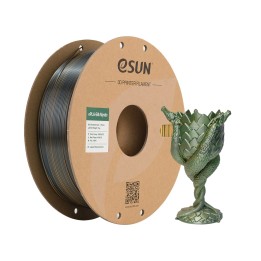 eSun - eSilk-PLA Mystic - Or/Vert/Noir (Gold Green Black) 1,75 mm - 1 kg