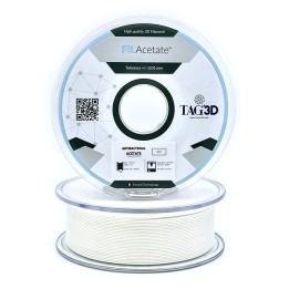 Tag3D - FilAcetate - Acétate Antibactérien Blanc - 1.75 mm - 1 kg