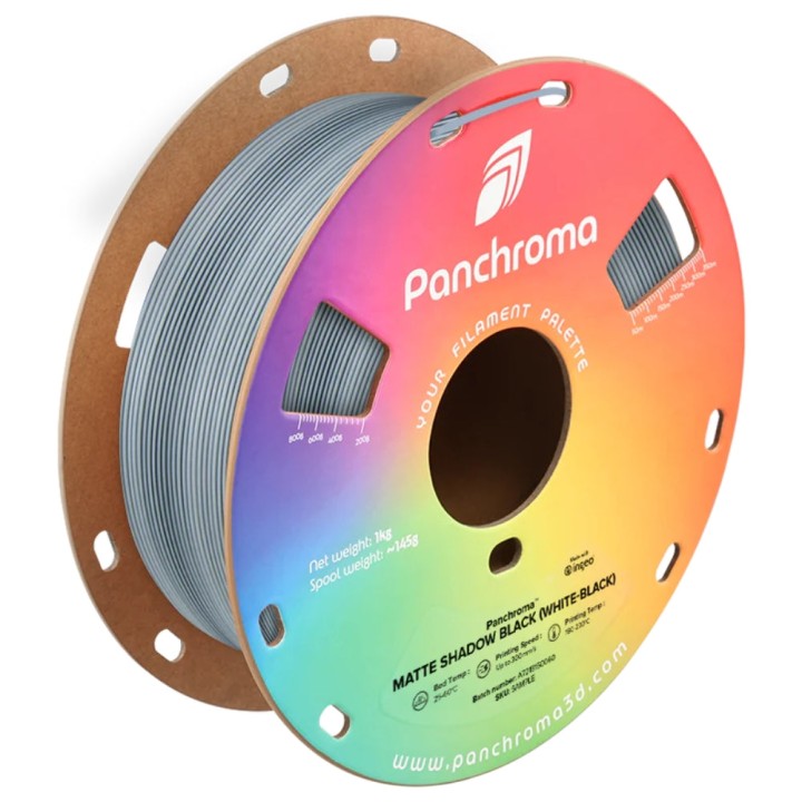 Panchroma Dual PLA - Mat Ombre Blanc - Noir (Matte Shadow Black White-Black) - 1,75 mm - 1 kg