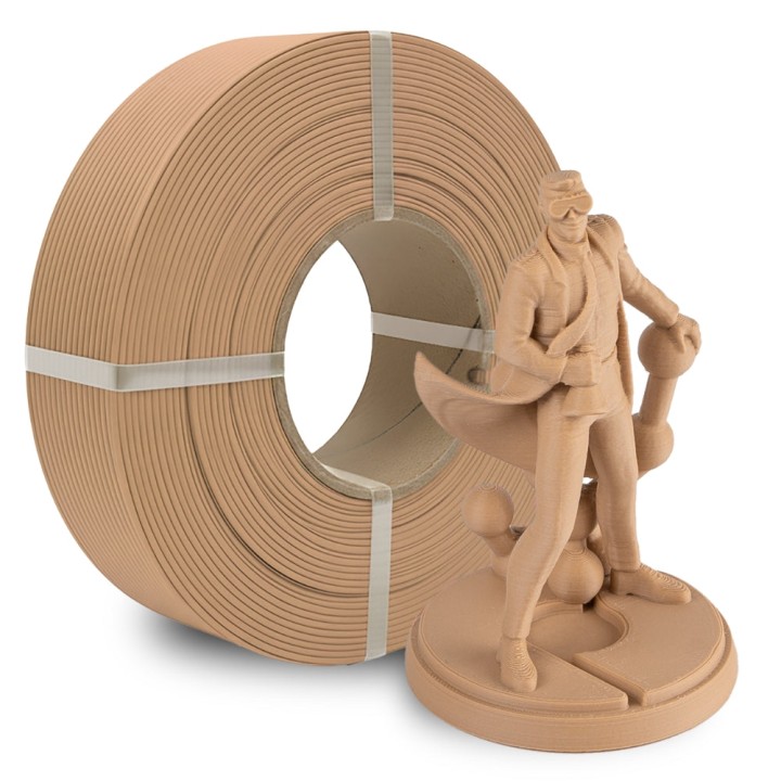 Panchroma PLA - Mat Marron Bois (Matte Wood Brown) - 1,75 mm - 1 kg - Refill