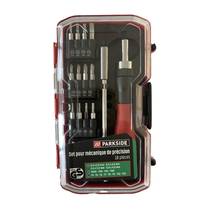 ParkSide - Set pour mécanique de précision (18 pièces)