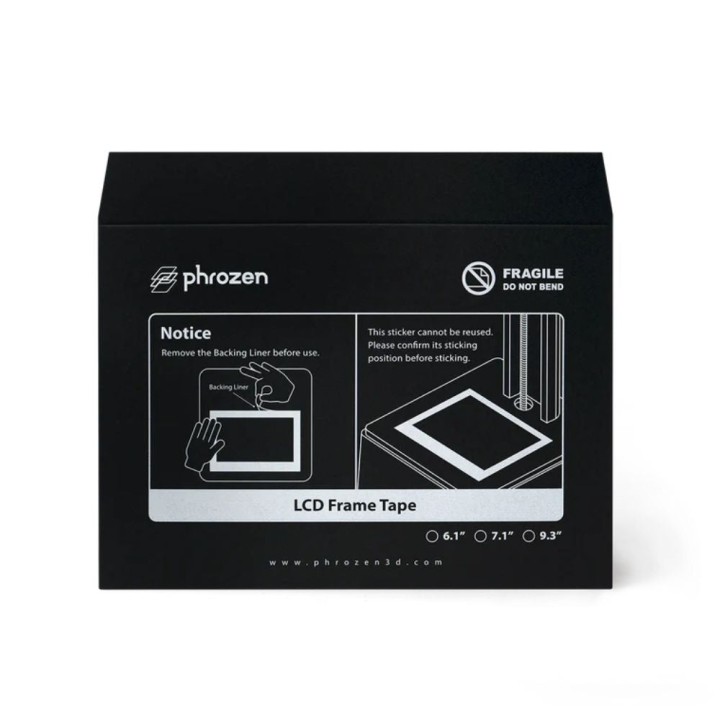 Phrozen - Sonic Mini 8K - Adhésif pour Écran LCD (LCD Frame Tape)